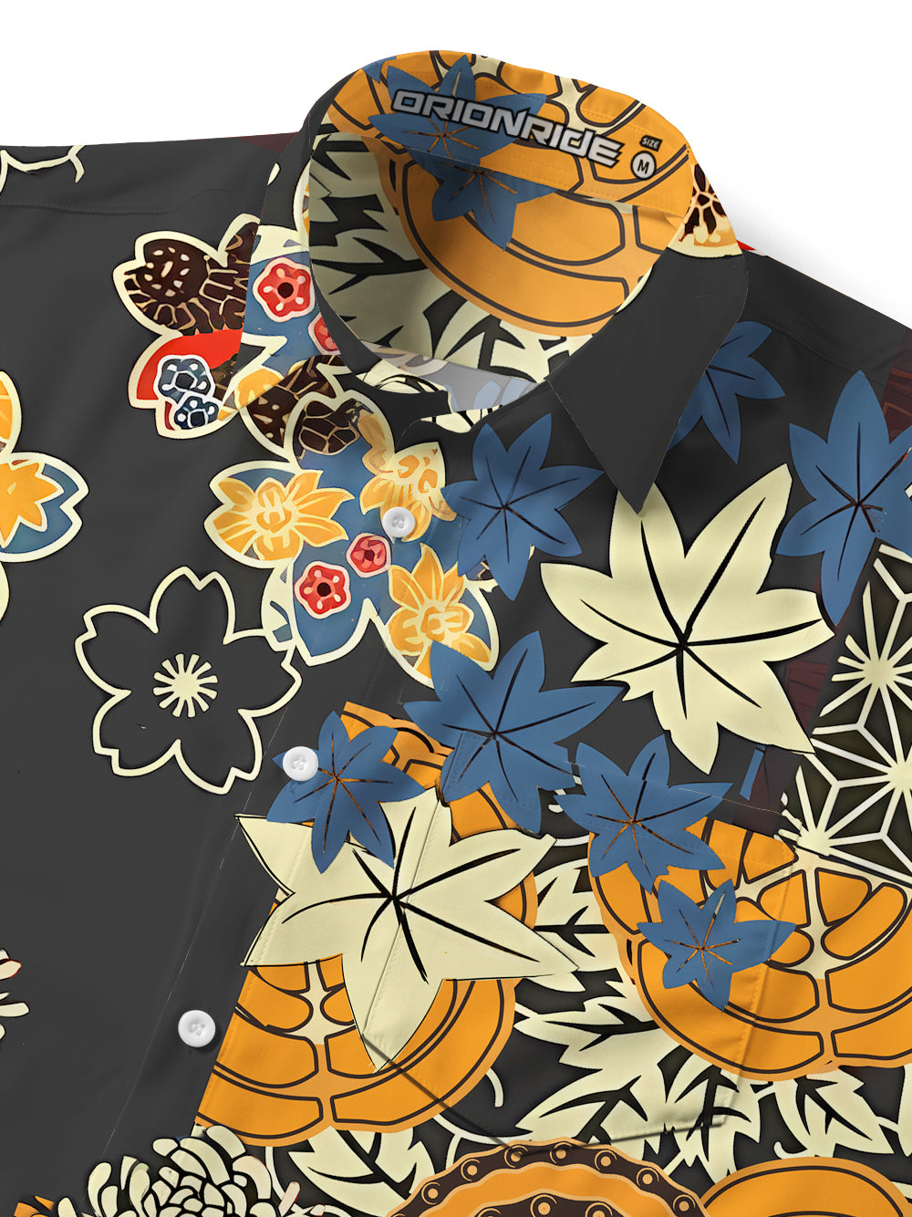 Orionride Unique Gear Flower Short Sleeves Hawaiian shirt