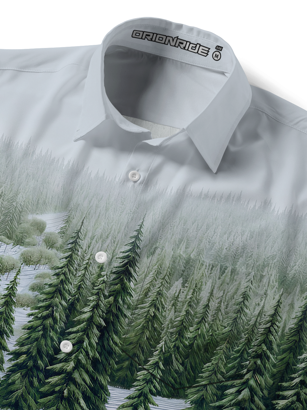 Orionride Misty Forest Ride Zipper Pockets Ultra Lightweight Short Sleeves Gravel Shirt