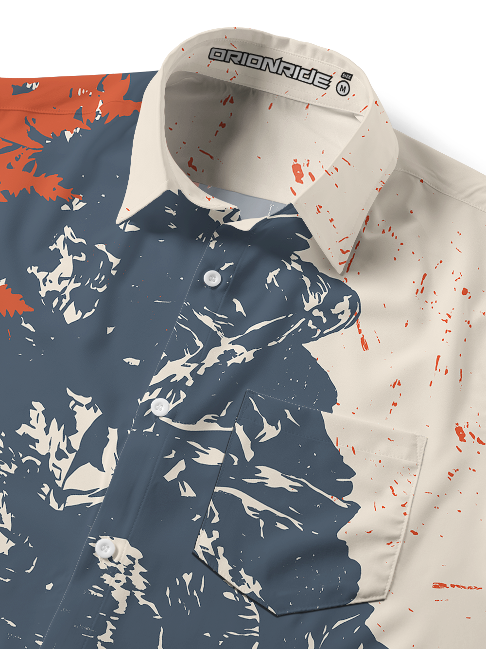 Orionride Mountain Reflection Zipper Pockets Ultra Lightweight Short Sleeves Gravel Shirt