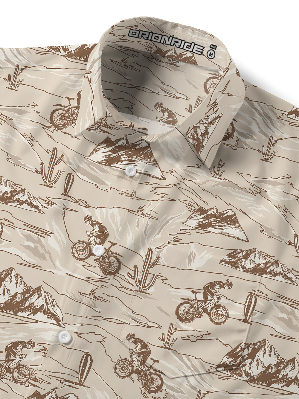 Orionride Desert Safari Zipper Pockets Ultra Lightweight Short Sleeves Gravel Shirt