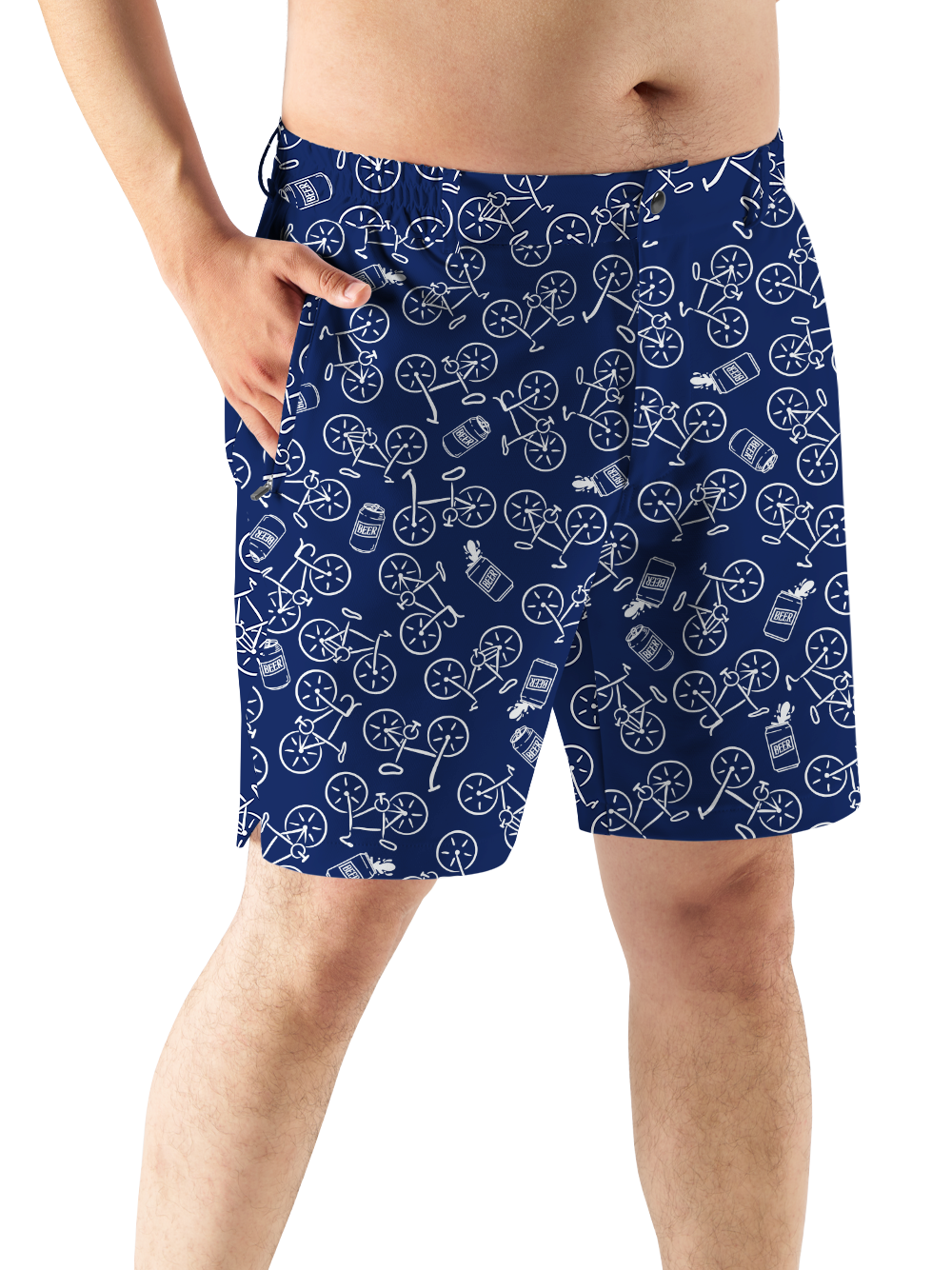 Orionride Beer Bike Cycling Short With 2 Zipper Pockets