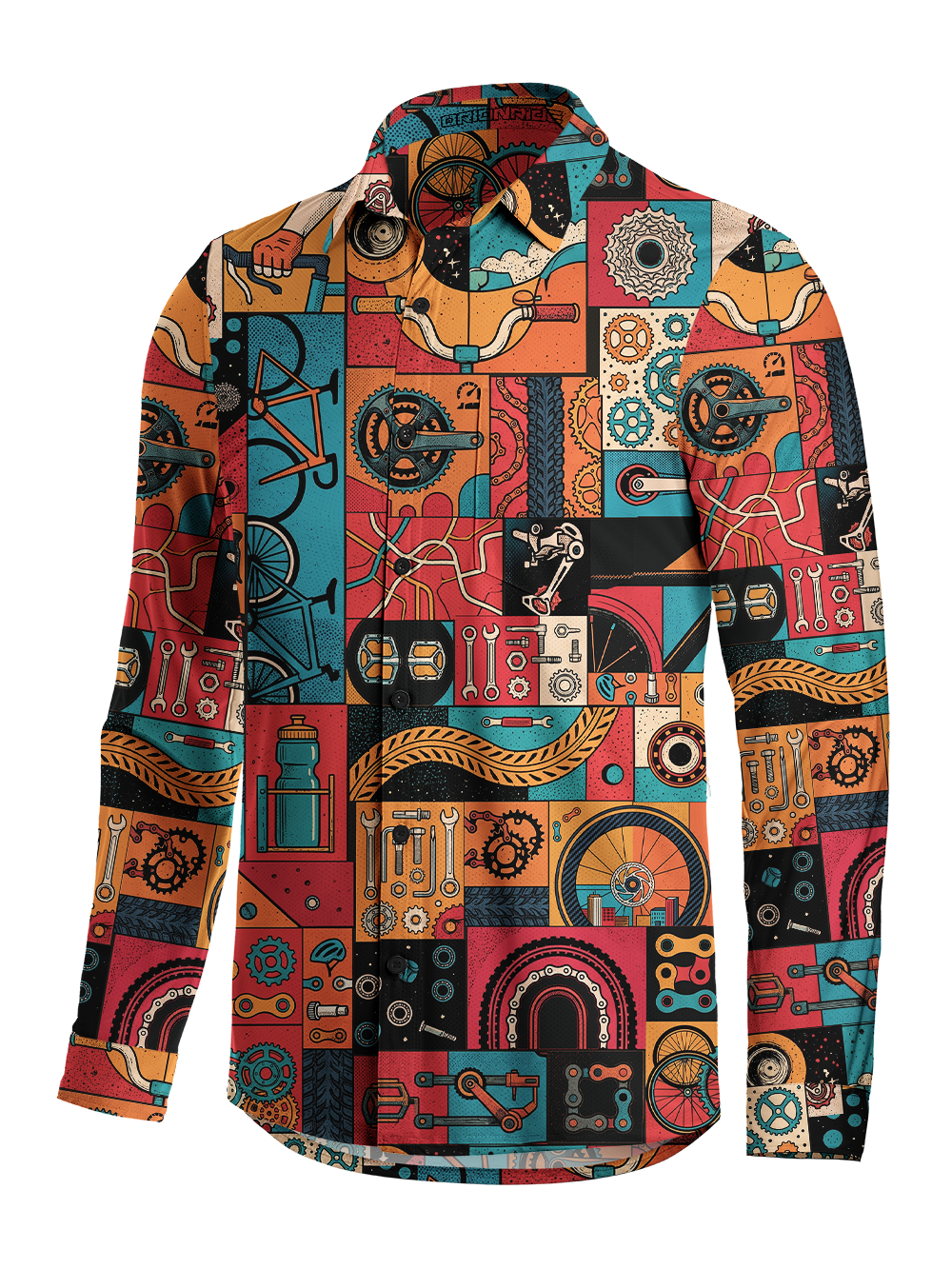 Orionride Exploration And Freedom Men's Stretchy Breathable Long Sleeve Gravel Shirt