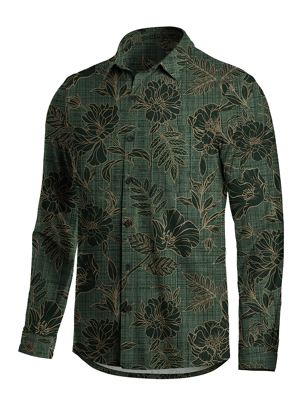 Orionride Gold Lace Men's Stretchy Breathable Long Sleeve Gravel Shirt