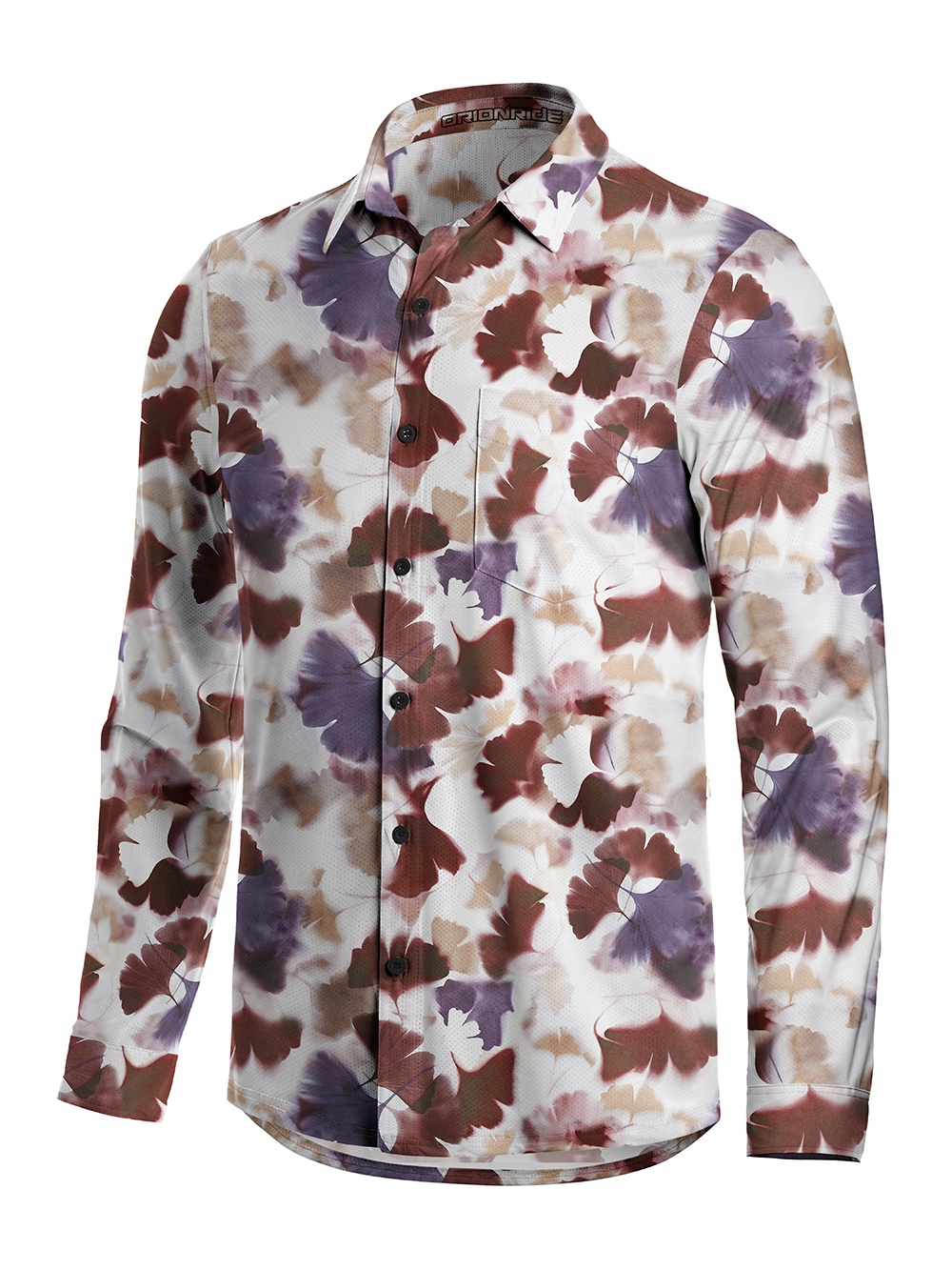 Orionride Ink Wash Men's Stretchy Breathable Long Sleeve Gravel Shirt