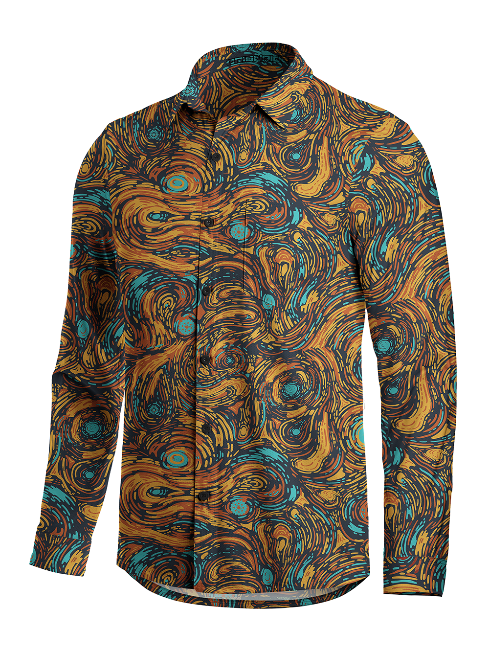Orionride Starry Sky Men's Stretchy Breathable Long Sleeve Gravel Shirt