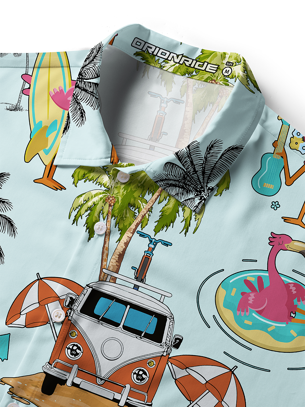 Orionride Beach Party Zipper Pockets Ultra Lightweight Short Sleeves Women's Gravel Shirt