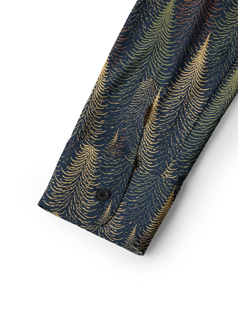 Orionride Gold Night Forest Men's Stretchy Breathable Long Sleeve Gravel Shirt