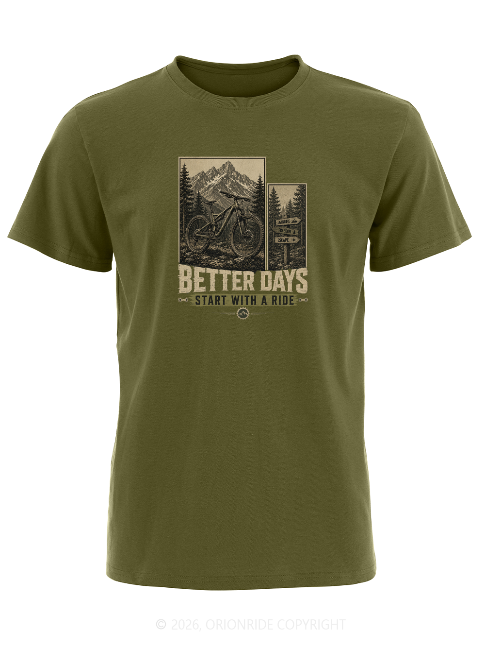 Orionride Ride Better Days Short Sleeves Bike T-Shirt