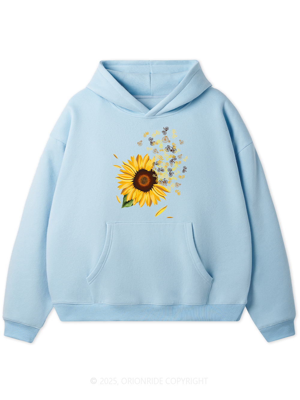 Orionride Blooming Sunflowers Women's Fleece Hoodie