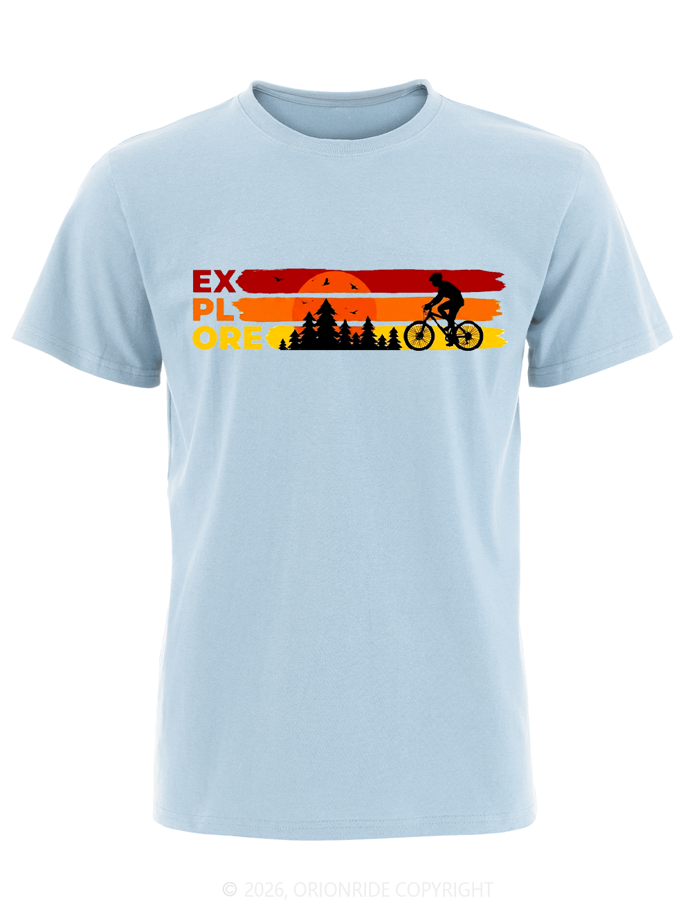 Orionride Sunset Silhouette Short Sleeves Bike T-Shirt
