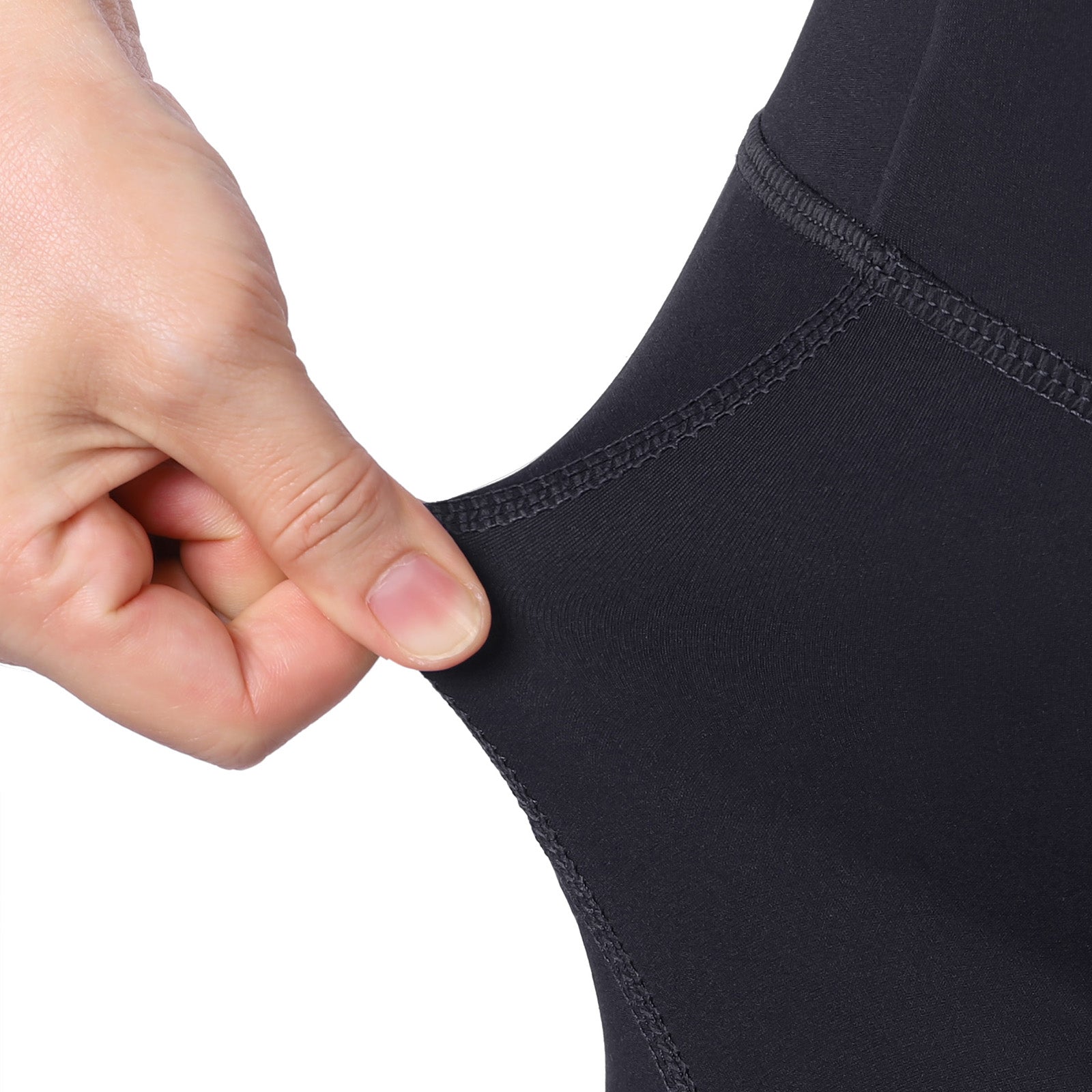 Orionride Women's Padded Cycling Shorts With Pockets Black