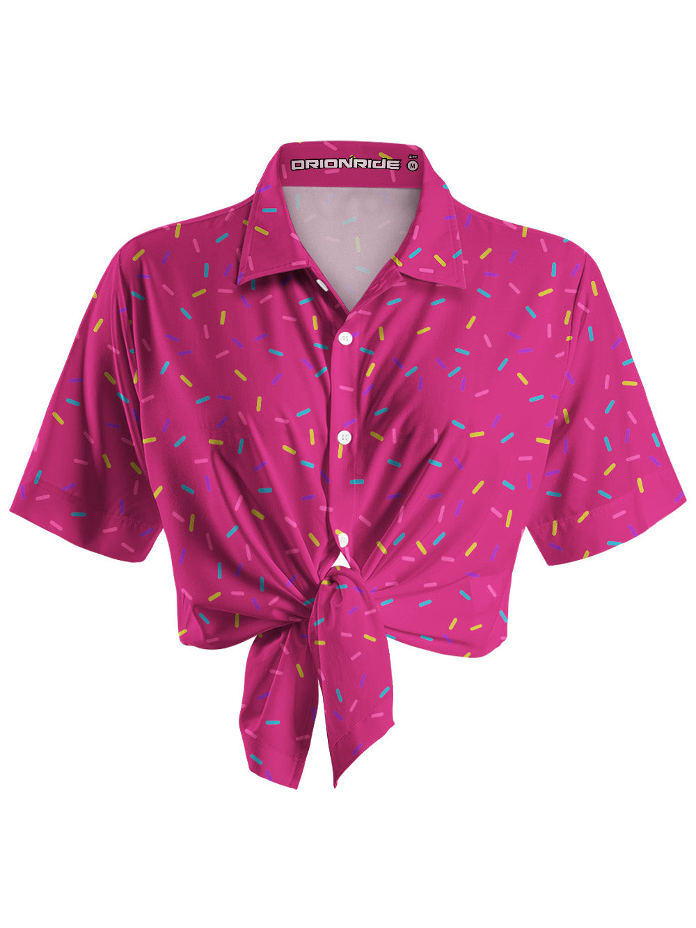 Orionride Donuts In Pocket Zipper Pockets Ultra Lightweight Short Sleeves Women's Gravel Shirt