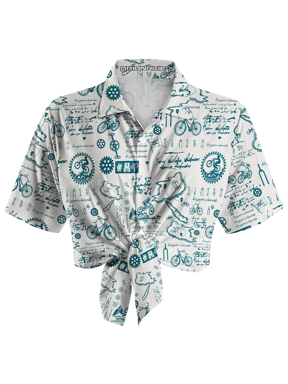 Orionride Cycling Diary Zipper Pockets Ultra Lightweight Short Sleeves Women's Gravel Shirt