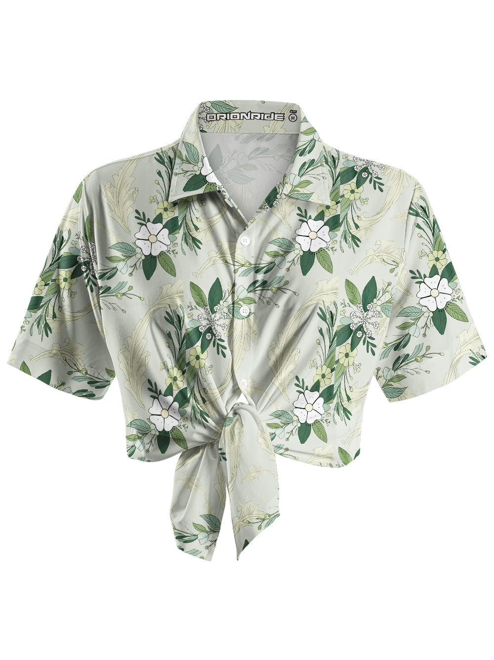 Orionride Flower Wheel Zipper Pockets Ultra Lightweight Short Sleeves Women's Gravel Shirt