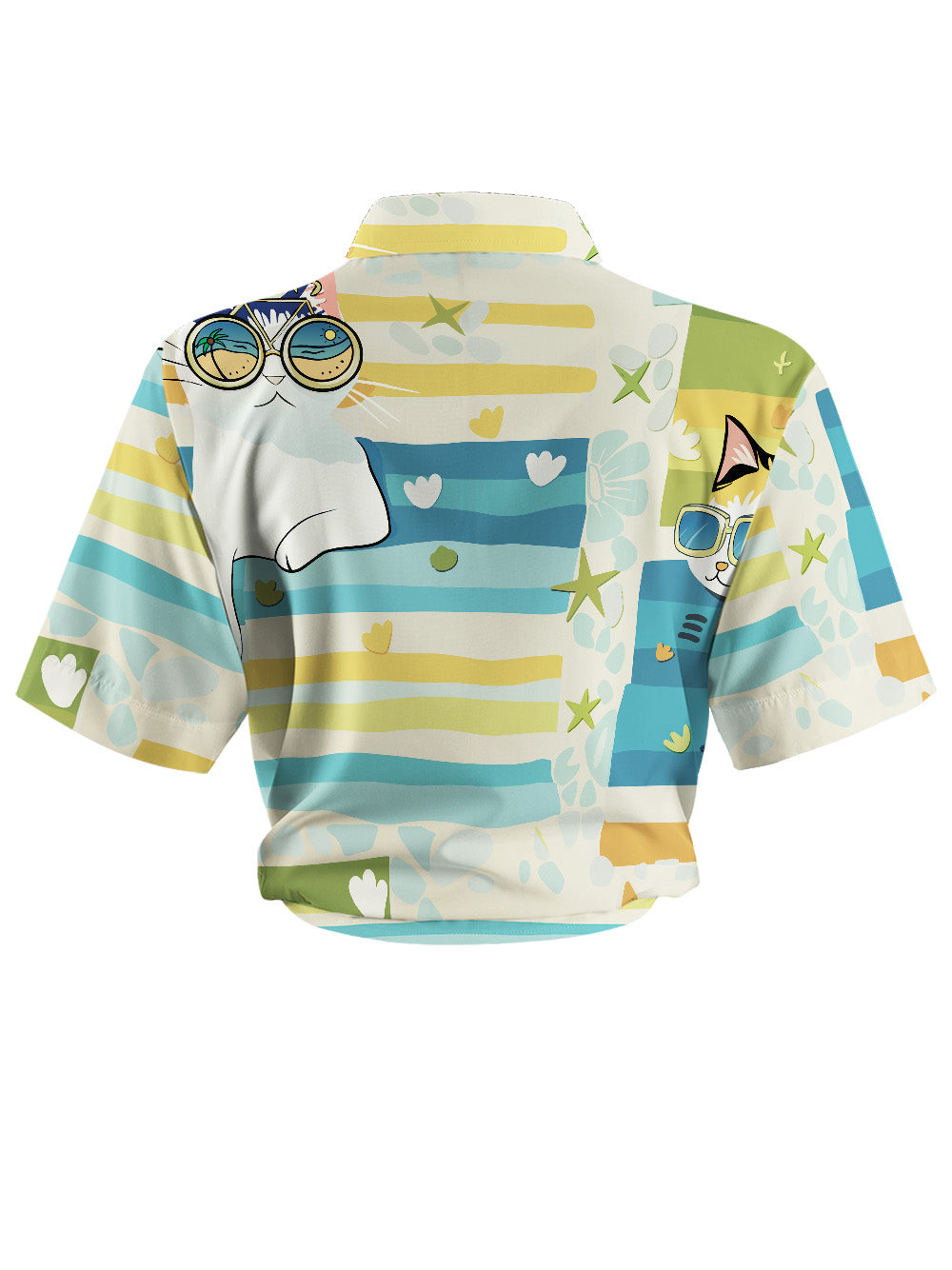 Orionride Four Cats Zipper Pockets Ultra Lightweight Short Sleeves Women's Gravel Shirt