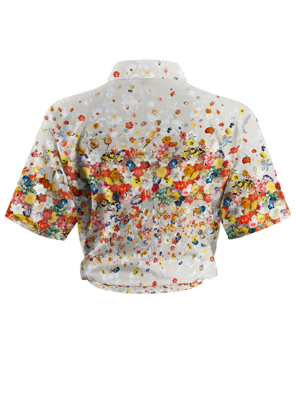 Orionride Flowers Flying Zipper Pockets Ultra Lightweight Short Sleeves Women's Gravel Shirt