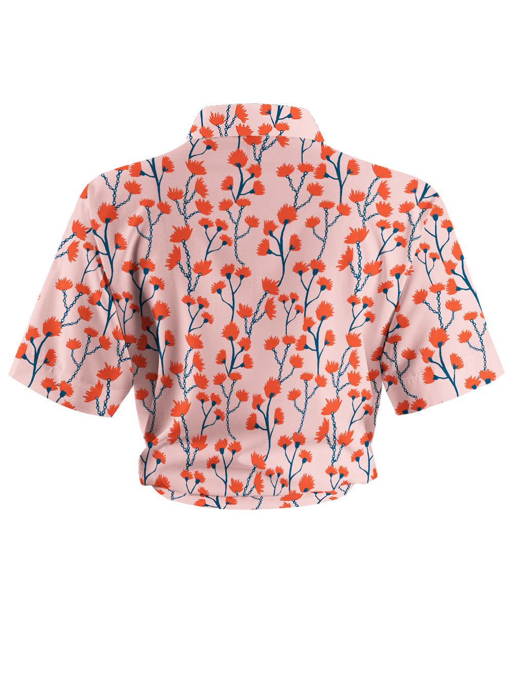 Orionride Flower Chain Zipper Pockets Ultra Lightweight Short Sleeves Women's Gravel Shirt