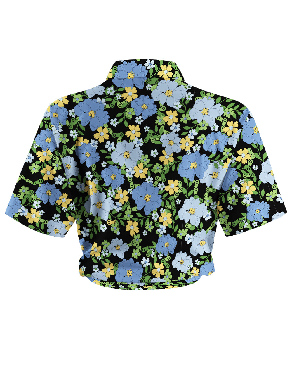 Orionride Tropical Floral Zipper Pockets Ultra Lightweight Short Sleeves Women's Gravel Shirt