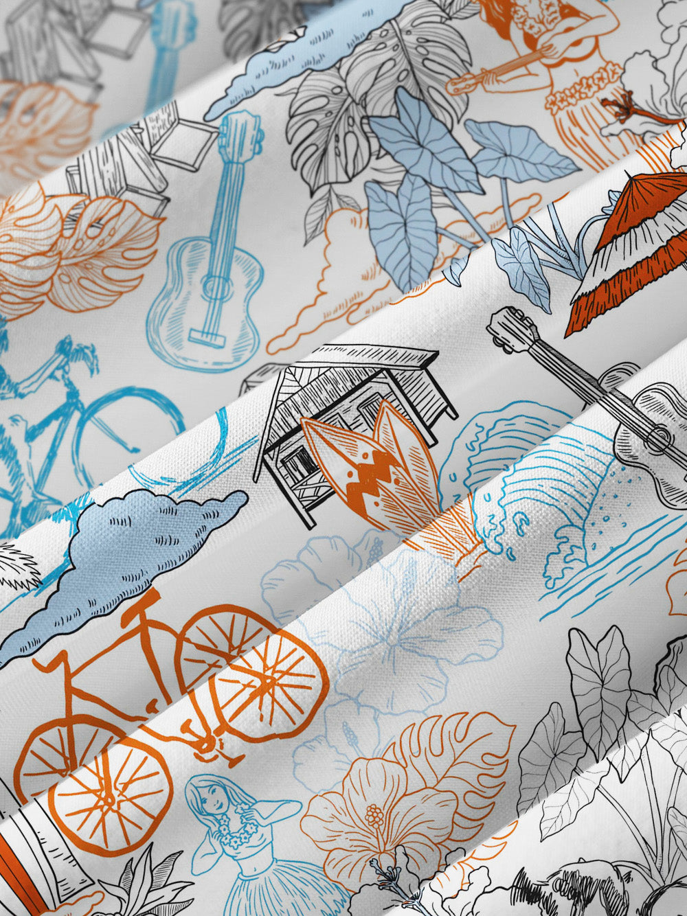 Orionride Hawaiian Style Zipper Pockets Ultra Lightweight Short Sleeves Women's Gravel Shirt