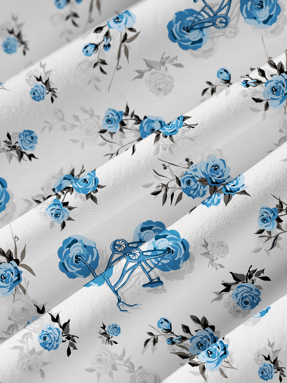 Orionride Romantic Rose Zipper Pockets Ultra Lightweight Short Sleeves Women's Gravel Shirt