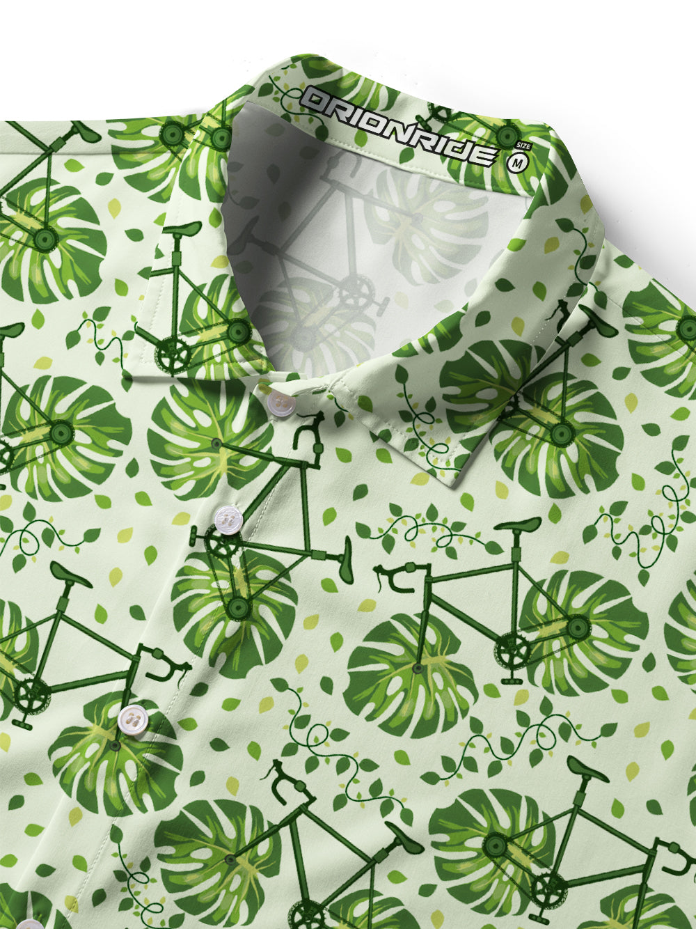 Orionride Monstera Bike Zipper Pockets Ultra Lightweight Short Sleeves Women's Gravel Shirt