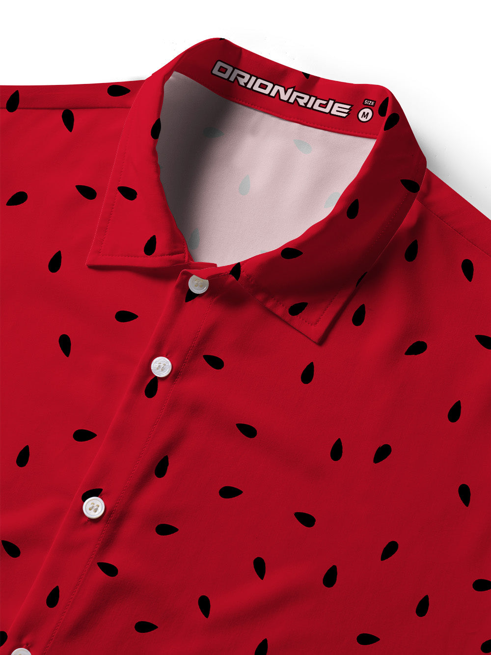 Orionride Watermelon Zipper Pockets Ultra Lightweight Short Sleeves Women's Gravel Shirt