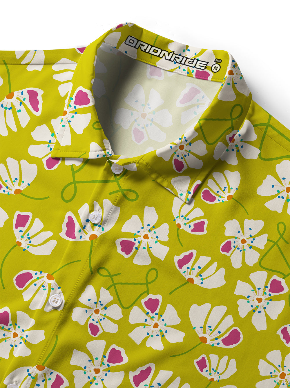 Orionride Flower Bicycle Zipper Pockets Ultra Lightweight Short Sleeves Women's Gravel Shirt
