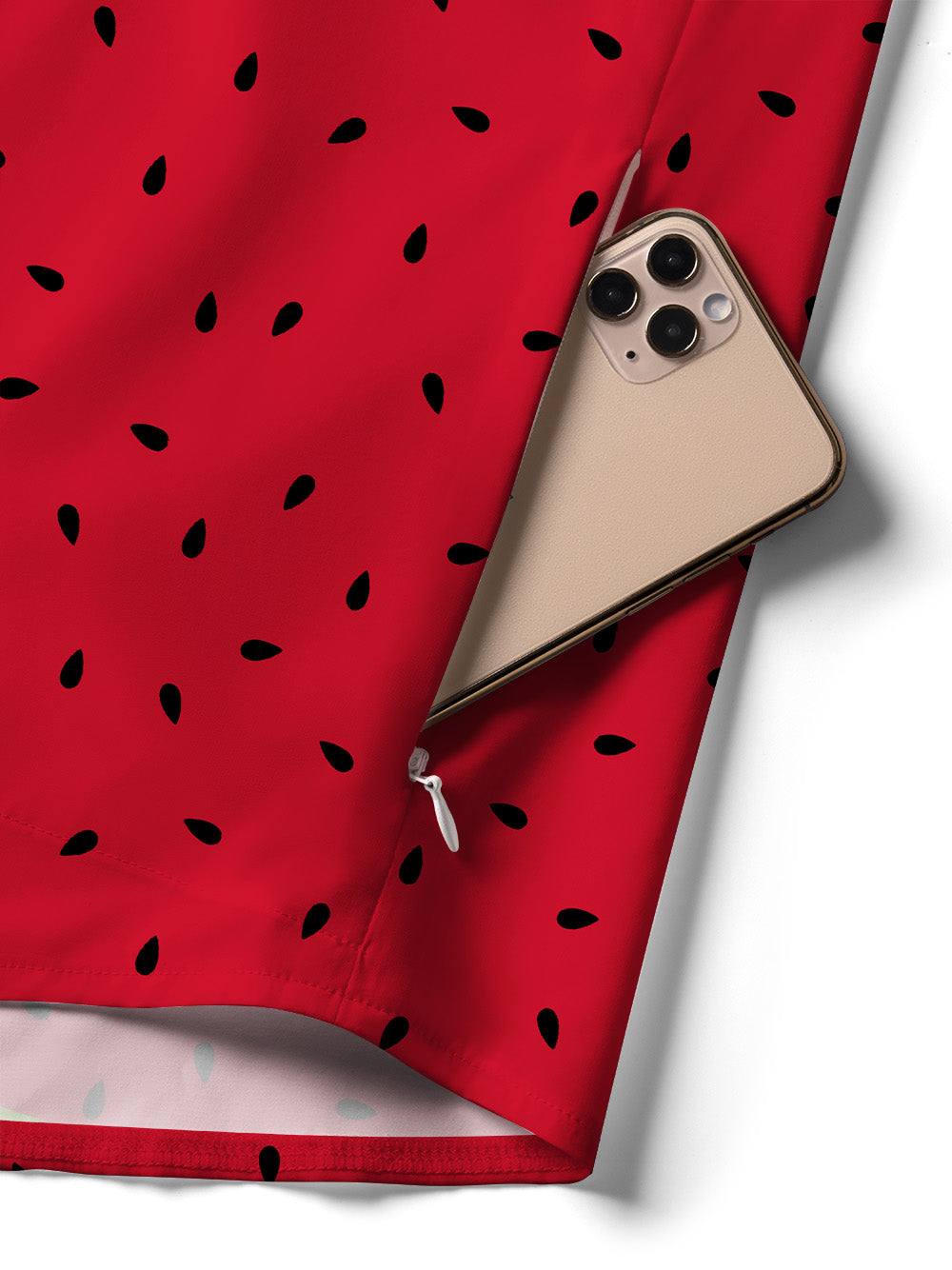 Orionride Watermelon Zipper Pockets Ultra Lightweight Short Sleeves Women's Gravel Shirt