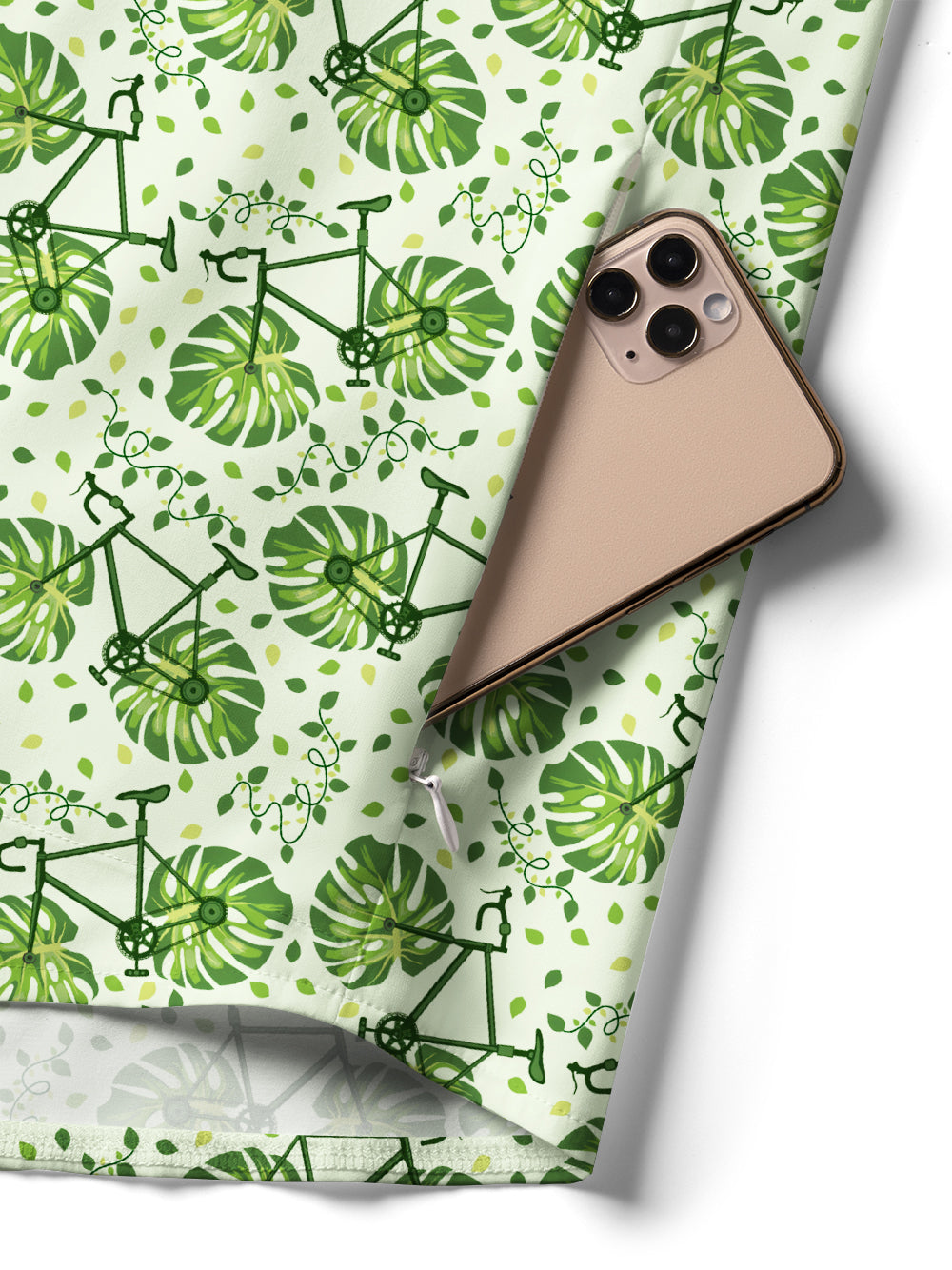 Orionride Monstera Bike Zipper Pockets Ultra Lightweight Short Sleeves Women's Gravel Shirt