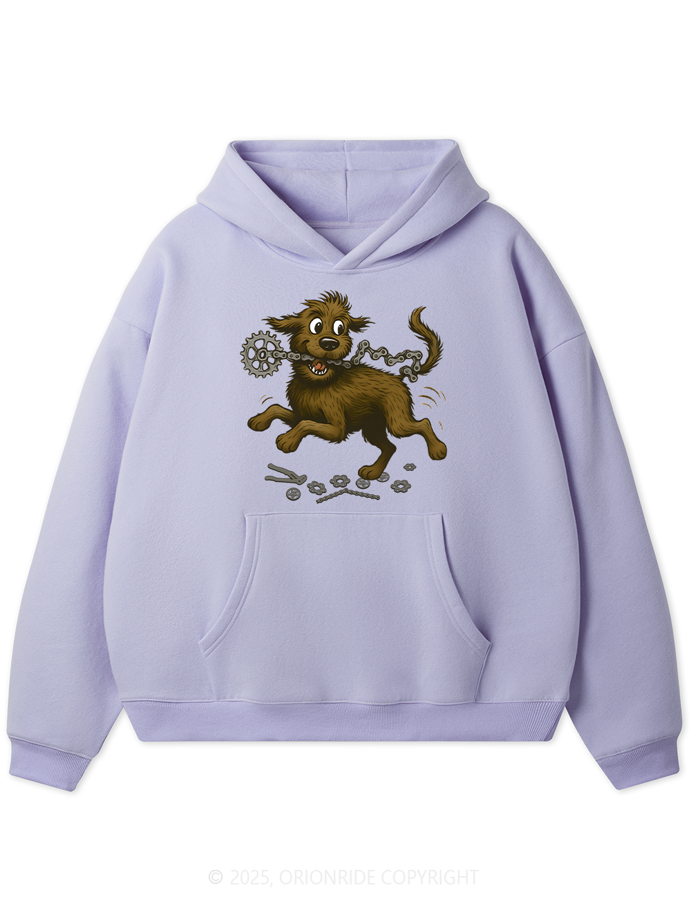 Orionride Dog Bite Chain Women's Fleece Hoodie