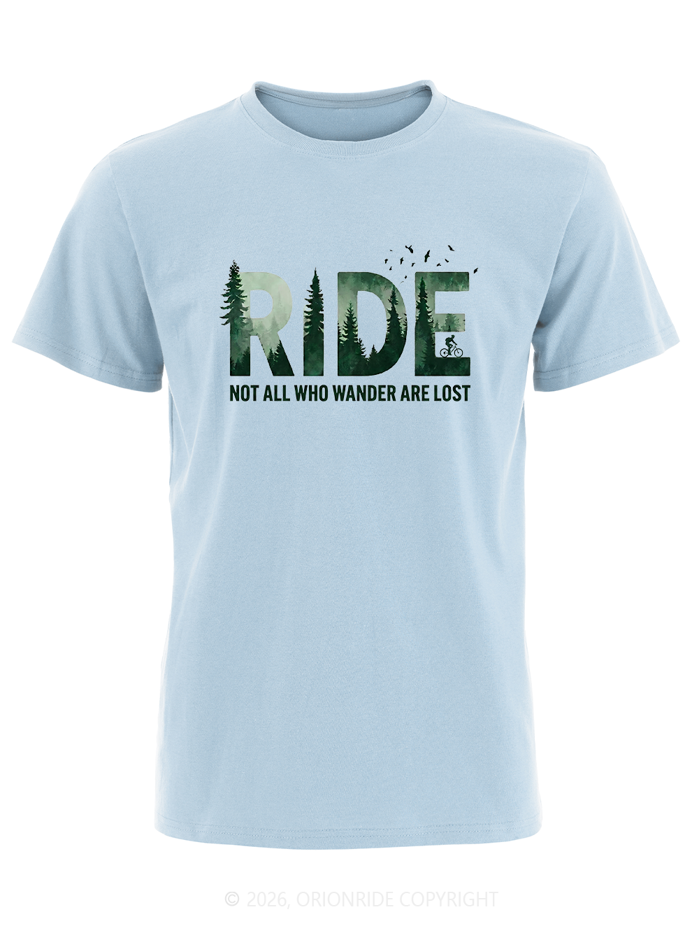 Orionride Forest Silhouette Short Sleeves Bike T-Shirt