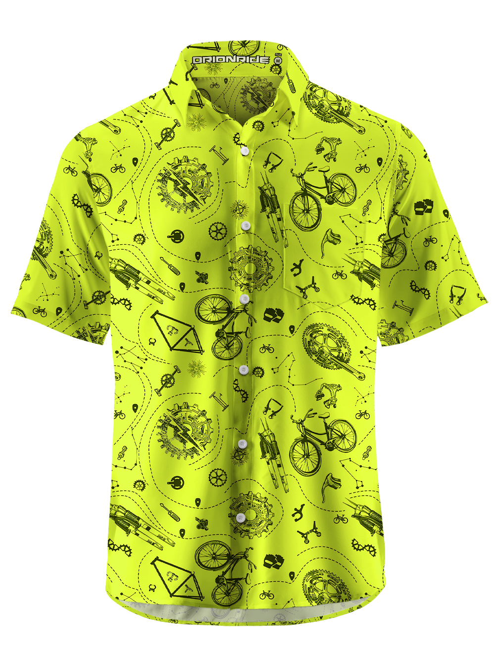 Orionride Equipment Scattered Zipper Pockets Ultra Lightweight Short Sleeves Gravel Shirt
