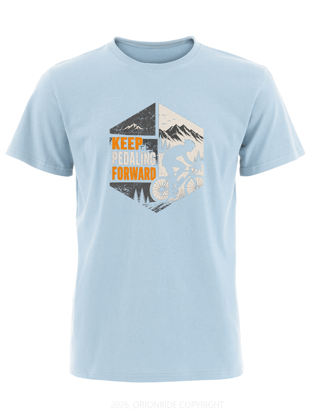 Orionride Keep Pedaling Forward Short Sleeves Bike T-Shirt