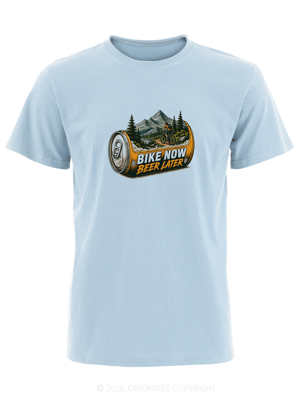 Orionride Beer Cans Short Sleeves Bike T-Shirt