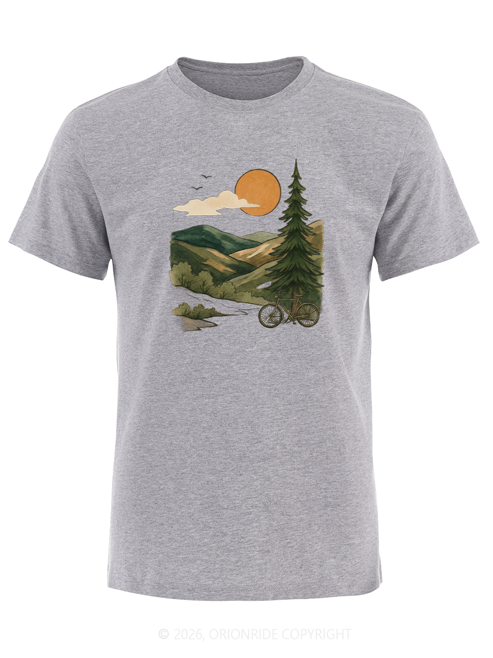 Orionride Mountain And Wild Scenery Short Sleeves Bike T-Shirt