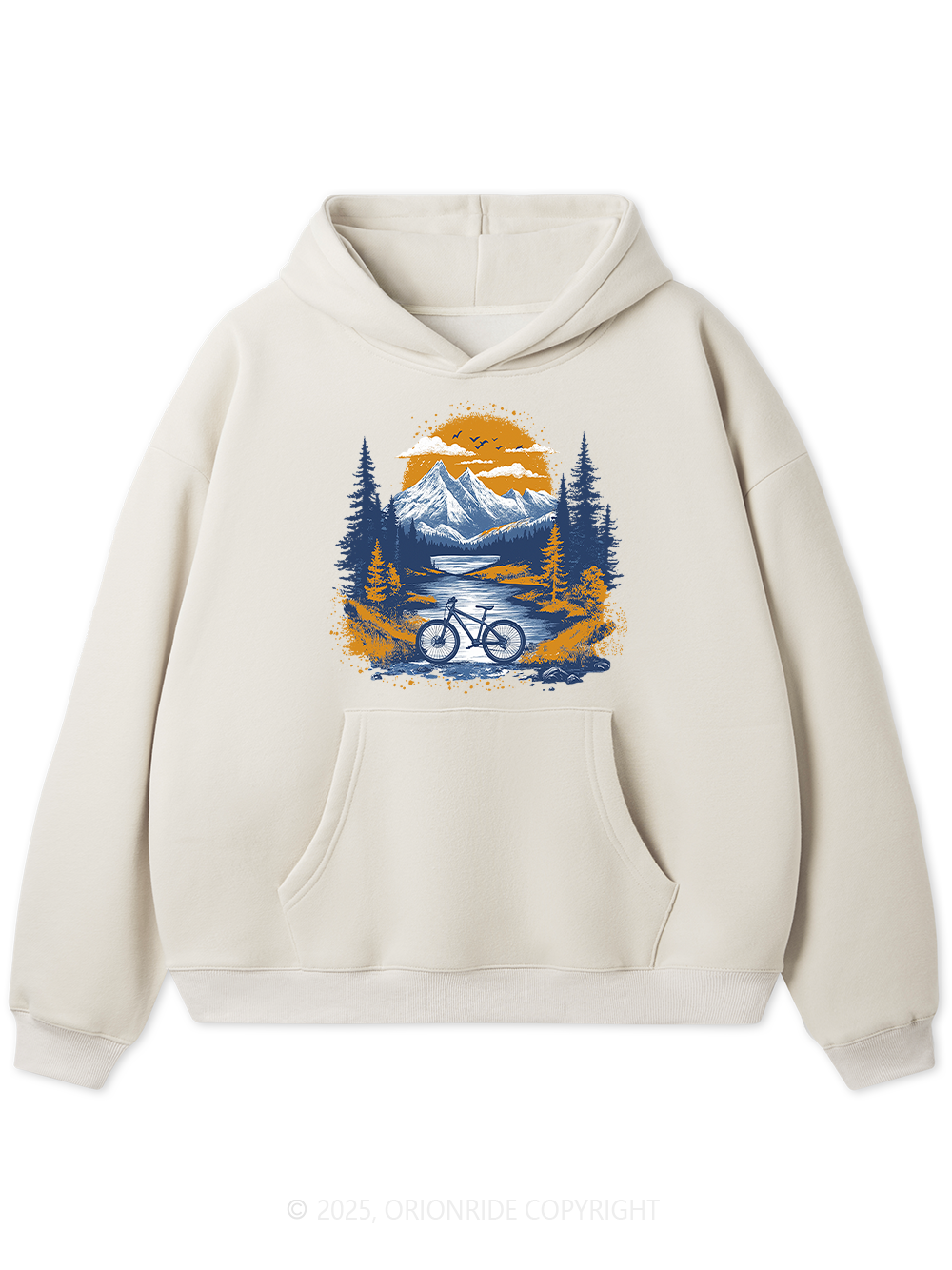 Orionride Sunset Forest Fleece Hoodie