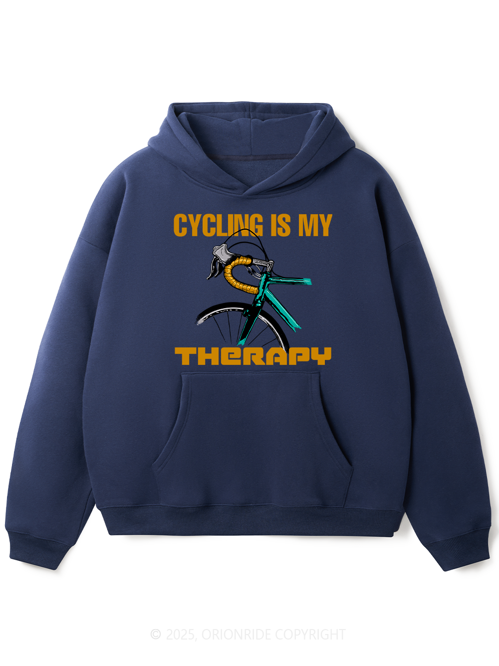 Orionride Cycling Is My Therapy Fleece Hoodie