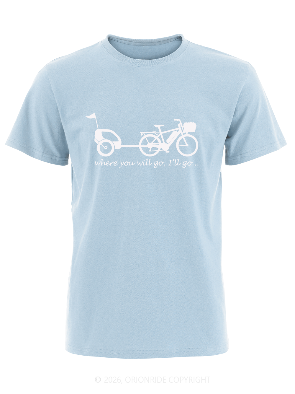 Orionride Father And Son Bicycles Short Sleeves Bike T-Shirt