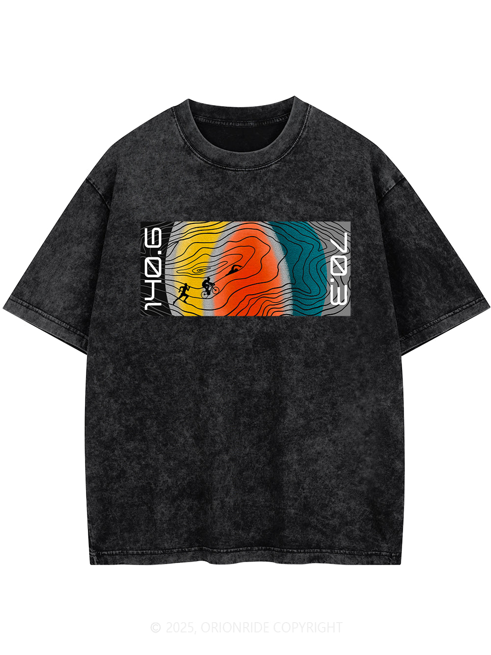 Orionride Color Triathlon Short Sleeves Bike Washed T-Shirt