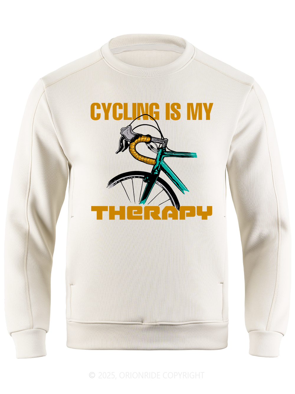 Orionride Cycling Is My Therapy Long Sleeve Bike Sweatshirt