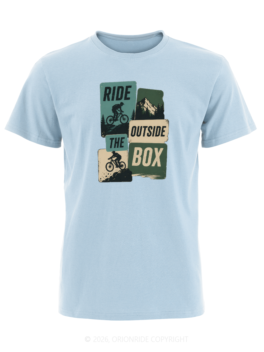 Orionride Ride Outside The Box Short Sleeves Bike T-Shirt