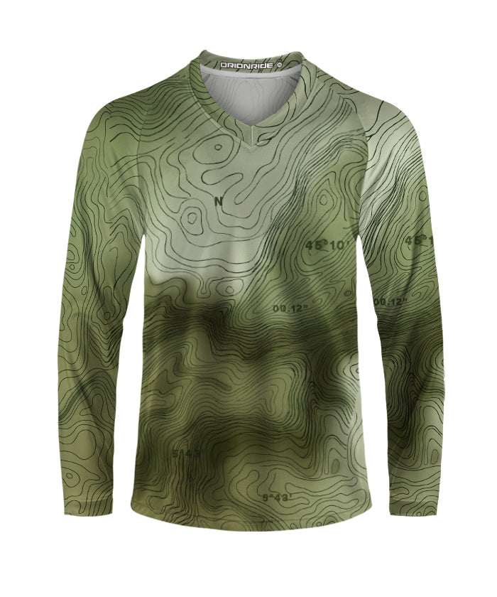 Orionride Outdoor Contours Long Sleeve Downhill Jersey