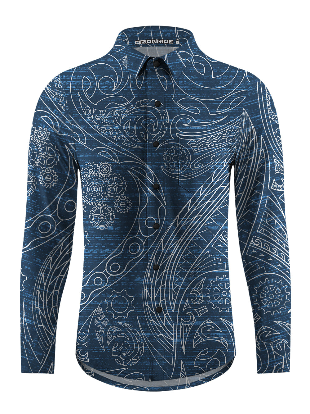 Orionride Gear Marks Men's Stretchy Breathable Long Sleeve Gravel Shirt