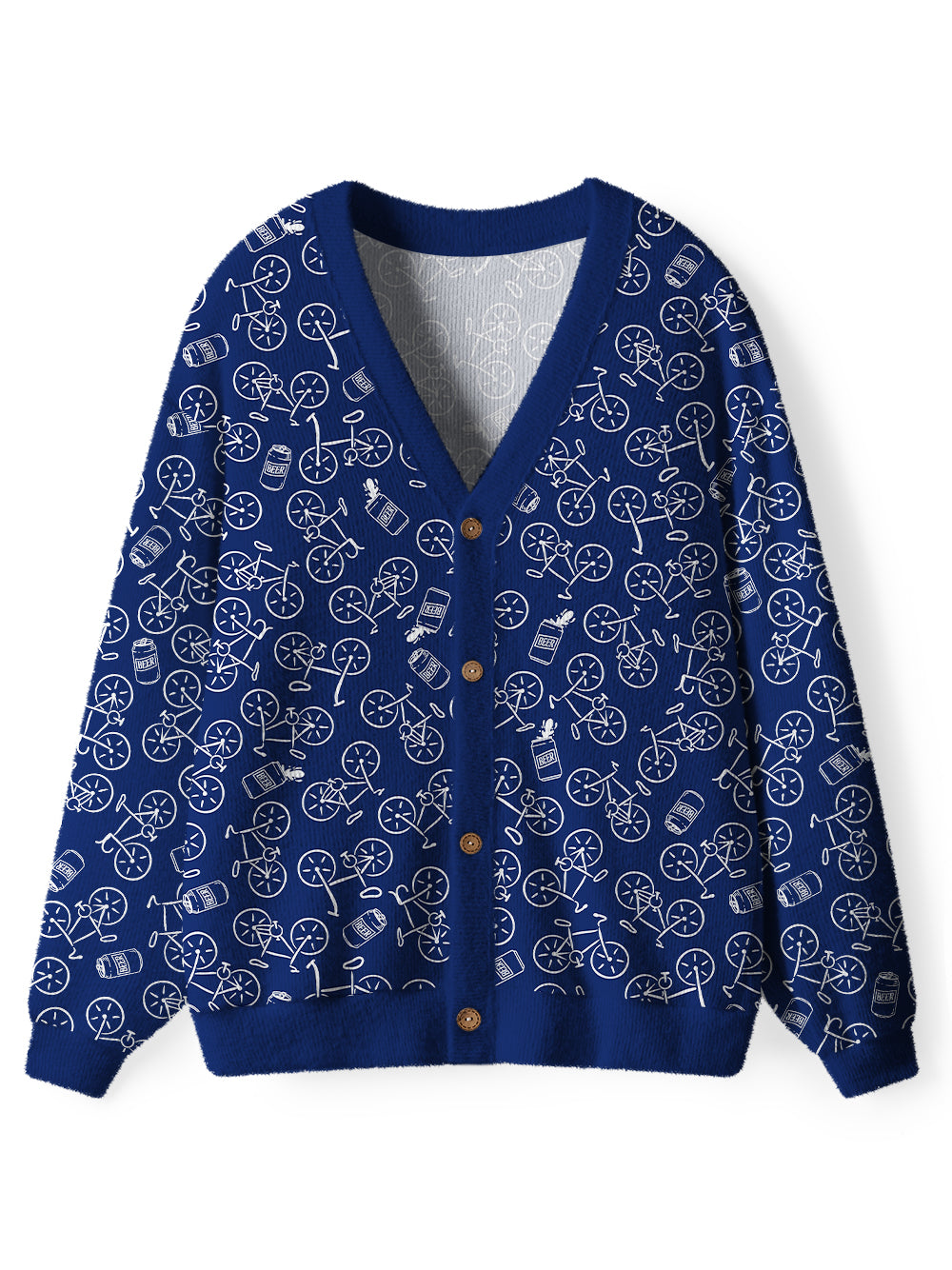 Orionride Beer Bike Men's Cardigan Knit Sweaters