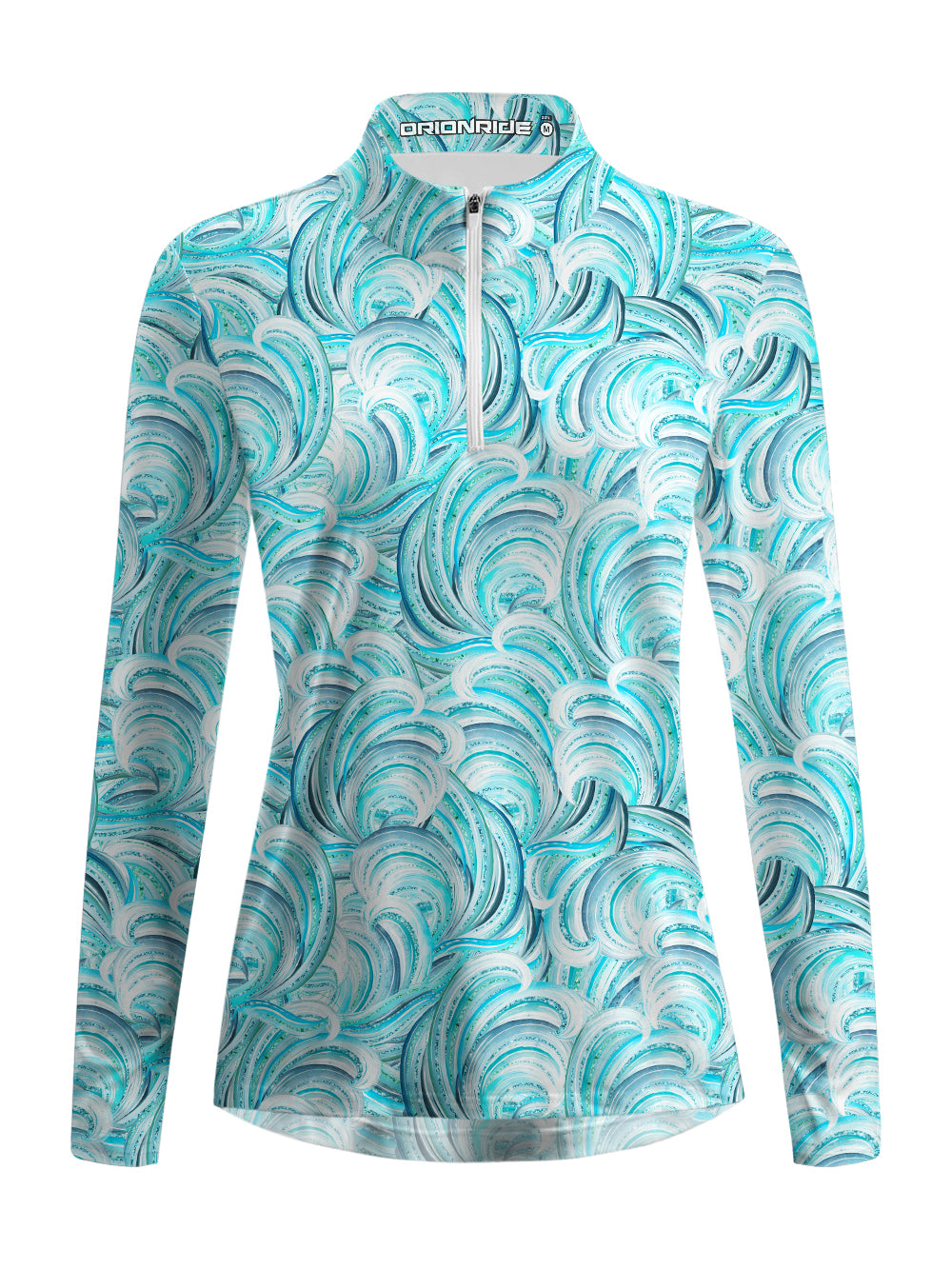 Orionride Strange Waves Women's Quarter Zipper Long Sleeve Jersey