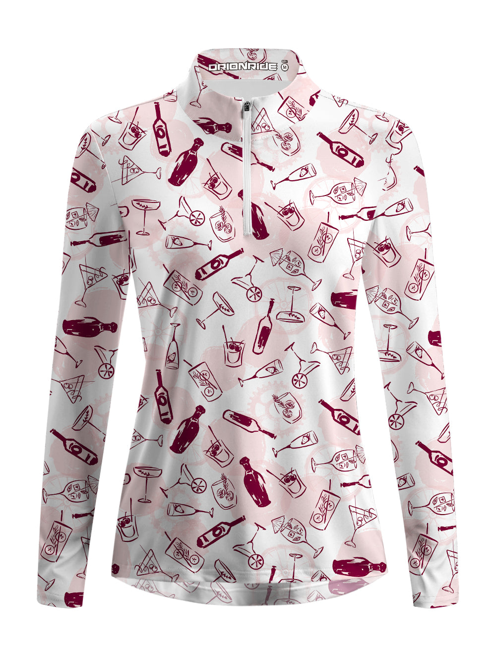 Orionride Beer House Women's Quarter Zipper Long Sleeve Jersey