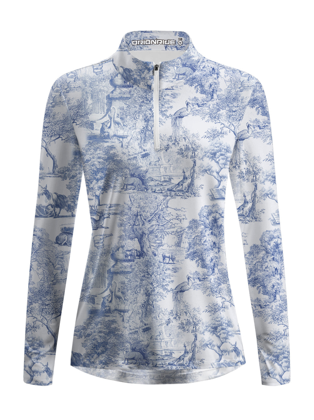 Orionride Animal Party Women's Quarter Zipper Long Sleeve Jersey