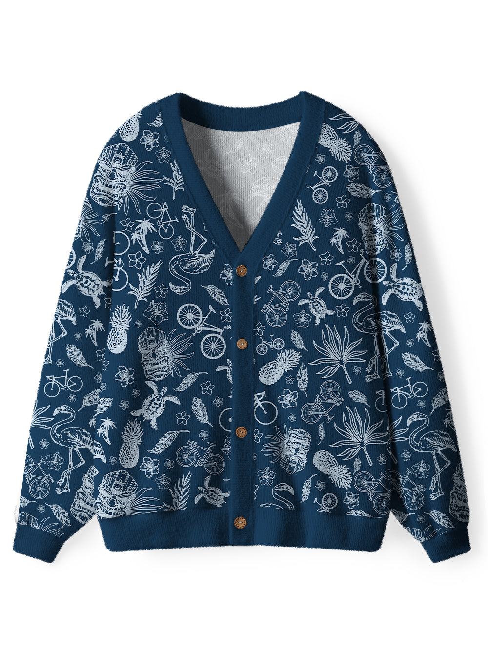 Orionride Marine Life Men's Cardigan Knit Sweaters