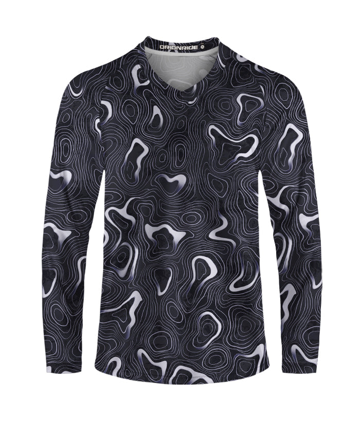Orionride Mysterious Contours Long Sleeve Downhill Jersey