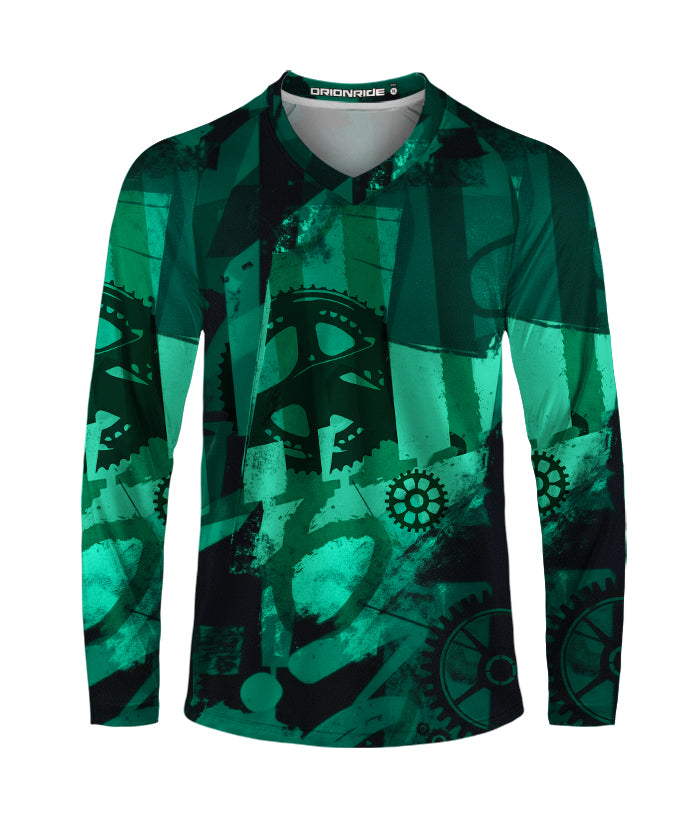 Orionride Green Light Gear Long Sleeve Downhill Jersey